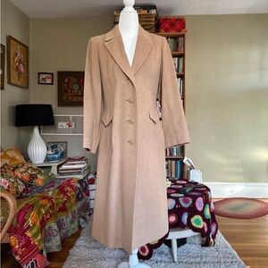 Fleurette for Neiman Marcus camel hair long coat